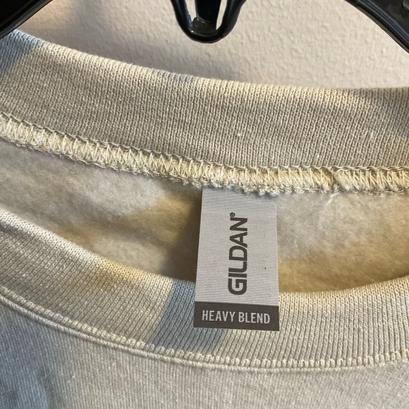 Christmas holiday embroidered cookie sweatshirt tan - Picture 3 of 5